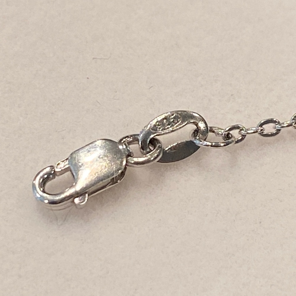 🔹Sterling Silver & Zirconia Key Pendant & Chain - Picture 7 of 8